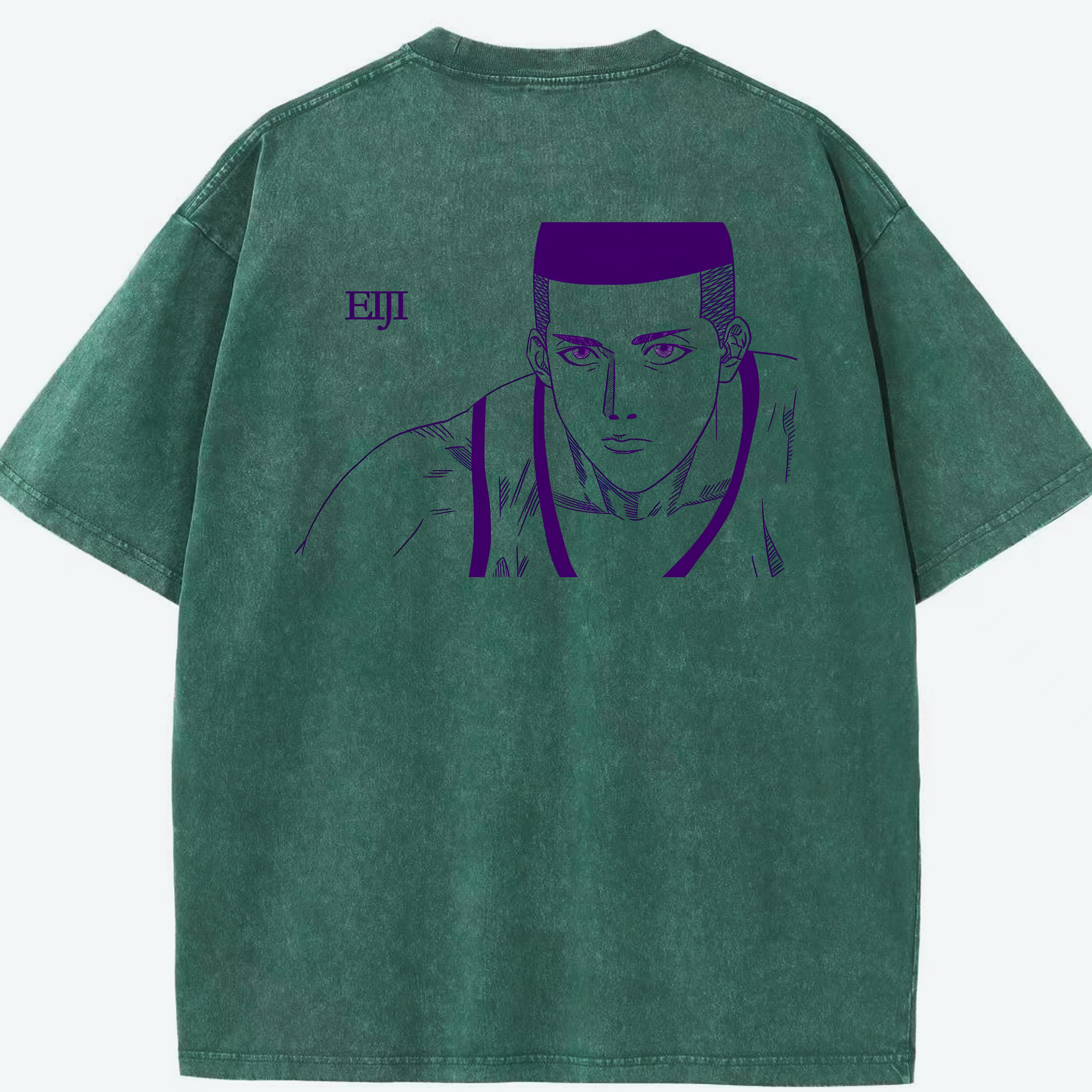 （画像用） SLAM DUNK／スラムダンク 綿100% ヴィンテージ風 半袖Tシャツ（背面プリント）